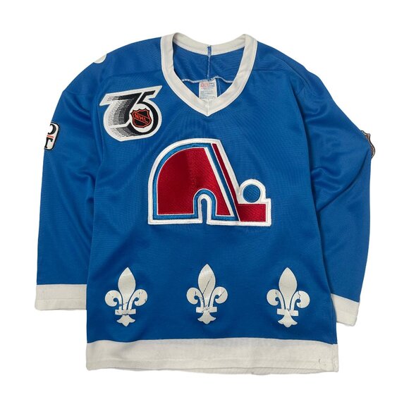 Vintage CCM Quebec Nordiques Pro Set NHL Hockey Jersey S - Picture 1 of 6